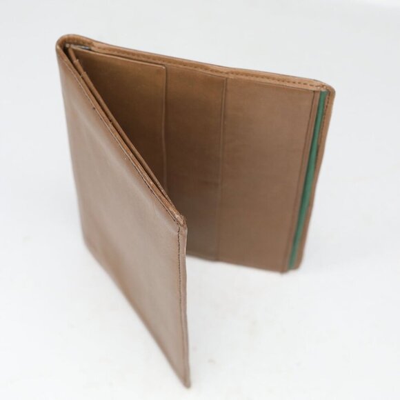 Vintage Leather Passport Travel Wallet Brown Lined Vacation Holiday Classic - Picture 11 of 11